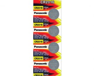 Panasonic CR2016 3V Lithium Coin Battery-5Pcs.