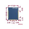 NRF51822 BLE4.0 Bluetooth 2.4G Wireless Module, Onboard Rev3