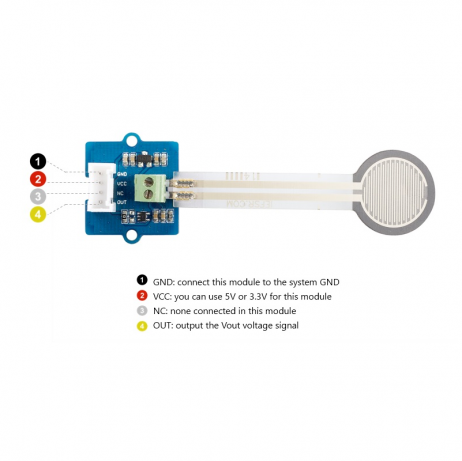 SeeedStudio Grove - Round Force Sensor (FSR402)