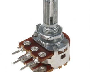 100kΩ 0.2W 6 Pin 2 Gang Rotary Carbon Potentiometer