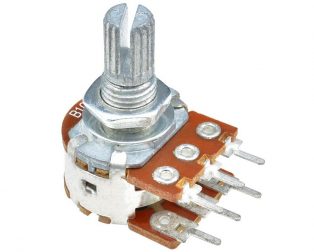 10kΩ 0.2W 6 Pin 2 Gang Rotary Carbon Potentiometer (15mm)