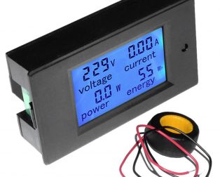 PZEM-022 100A AC Digital Power Monitor Voltmeter Ammeter Frequency Factor Meter