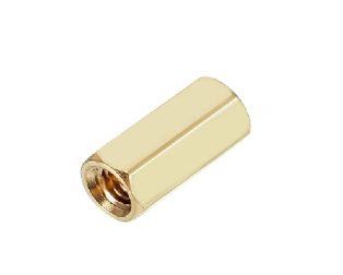 M3 X 5 mm Female to Female Brass Hex Threaded Pillar Standoff Spacer-24 pcs.