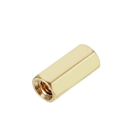 M3 X 5 mm Female to Female Brass Hex Threaded Pillar Standoff Spacer-24 pcs.