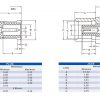 MCX Edge Mount For PCB Mount Female Connector 180 Degree Gold Plating