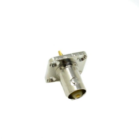 Flange Mount BNC Connector 4 Hole Female Connector Solder Type