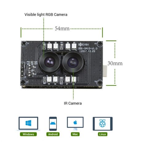 Arducam Stereo USB UVC and IR Camera