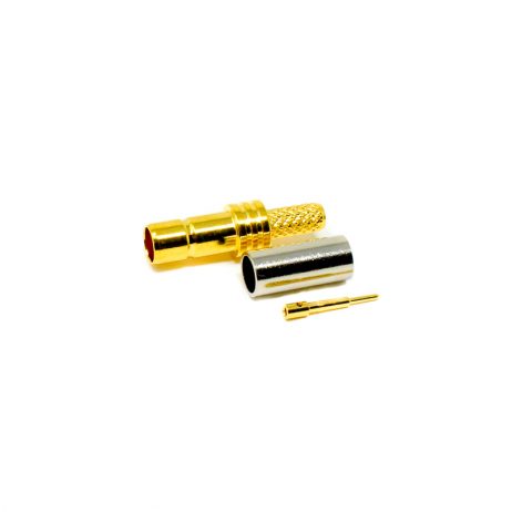 MCX RF Connector Male Straight Gold Plated Crimp type for Cable