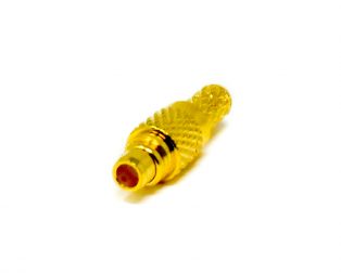 MCX RF Connector Male Straight Gold Plated Crimp type for Cable