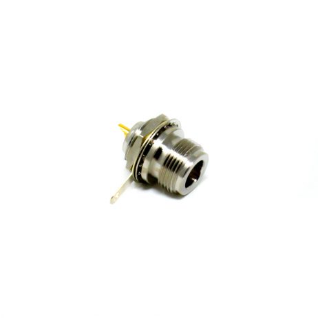 N Type Connector Bulkhead Female 180 Degree Solder Type