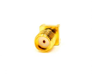 SMA Female PCB Connector Vertical Type 50Ohm Gold Plating