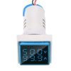 Generic 22mm 0 100A Ac 50 500V 20 75Hz Digital Voltmeter Ammeter Blue 6