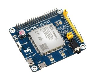 Waveshare SIM7600G-H 4G HAT For Raspberry Pi, LTE Cat-4 4G / 3G / 2G Support