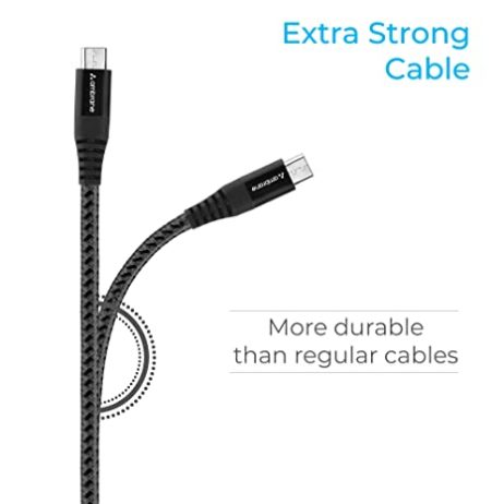 Ambrane Ambrane Fast Charging Braided Micro USB Cable 3A 3