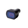 Mini Car LCD Battery Voltage Meter Monitor 12V Black