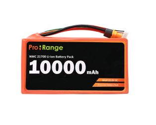 Pro-range NMC 21700 22.2V 10000mAh 3C 6S2P Li-Ion Battery Pack