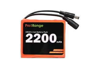 Pro-range INR 18650 14.8V 2200mAh 2C 4S1P Li-Ion Battery Pack DC Jack Male & Female