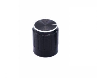 Potentiometer Knob Rotary Switch Cap Black Color- Pack of 5 Pcs.