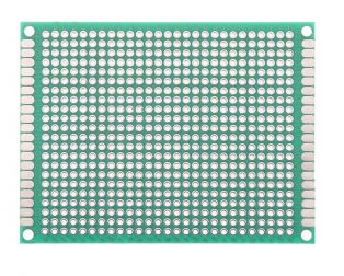 6 x 8 cm Universal PCB Prototype Board Single-Sided 2.54mm Hole Pitch