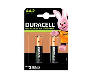 Duracell Rechargeable Batteries AA 1300mAh (Pack of 2)