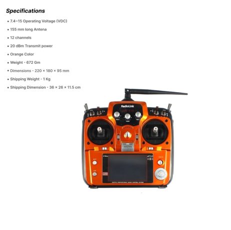 Radiolink AT10 II 2.4GHz 12CH RC Drone Transmitter