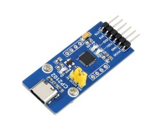 Waveshare CP2102 USB UART Board (Type C), USB To UART (TTL) Communication Module, USB-C Connector