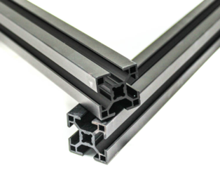 EasyMech 1000 mm 30X30 4 T Slot Aluminium Extrusion Profile (Black)