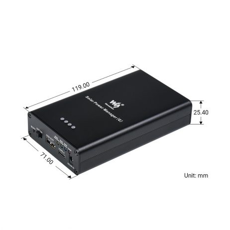 WAVESHARE Waveshare Solar Power Manager C Supports 3x18650 Batteries Multi Protection Circuits 5