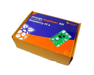 Orange Raspberry pi 4 Beginner Kit