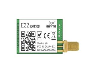 EBYTE E32-900T30D SEMTECH's LoRa solution Wireless Serial Port Transmitter LoRa Modulation 30dBm 868/915MHz 1W CDEBYTE Antenna DIP 8km