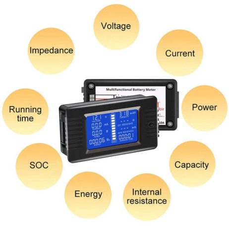 Generic PZEM 015 Digital Battery Tester Ammeter Voltmeter Energy Meter Without Shunt 3