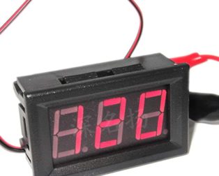 Red Two-Wire 0.56 Inch DC5V-120V DC Digital Display Voltmeter For Car Bicycle Motorcycle