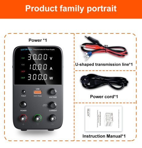 WANPTEK WANPTEK WPS3010H AC Input 115 to 230V 0 to30V0 10A DC Output Digital Desk Power Supply 3