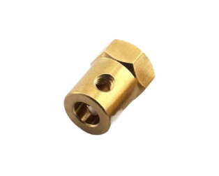 Short Coupling for Robot Smart Car Wheel - 4 mm Length: 18mm