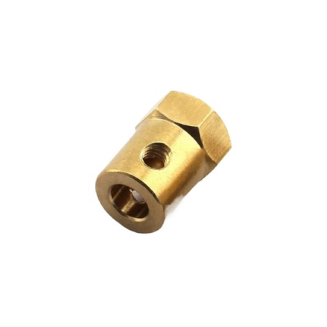 Short Coupling for Robot Smart Car Wheel - 4 mm Length: 18mm