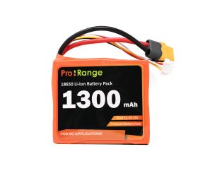 Pro-range ISR 18650 11.1V 1300mAh 15C 3S1P Li-Ion Battery Pack