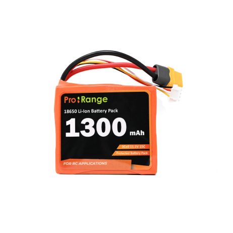 Pro-range ISR 18650 11.1V 1300mAh 15C 3S1P Li-Ion Battery Pack