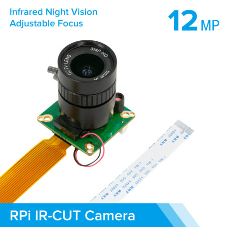 Arducam Arducam High Quality IR CUT Camera for Raspberry Pi 12.3MP 12.3 Inch IMX477 HQ Camera Module with 6mm CS Lens for Pi 4B 3B 2B 3A Pi Zero and more b0270 2