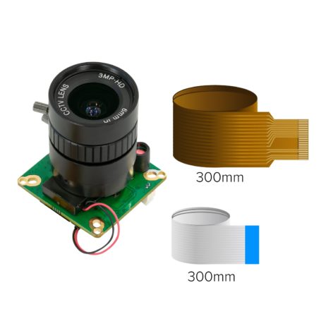 Arducam Arducam High Quality IR CUT Camera for Raspberry Pi 12.3MP 12.3 Inch IMX477 HQ Camera Module with 6mm CS Lens for Pi 4B 3B 2B 3A Pi Zero and more b0270 3