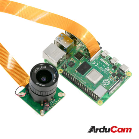 Arducam Arducam High Quality IR CUT Camera for Raspberry Pi 12.3MP 12.3 Inch IMX477 HQ Camera Module with 6mm CS Lens for Pi 4B 3B 2B 3A Pi Zero and more b0270 4