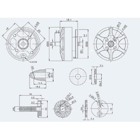 T-Motor T Motor Antigravity BLDC Motor MN2806 650KV 3