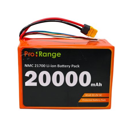 Pro-range NMC 21700 22.2V 20000mAh 3C 6S4P Li-Ion Battery Pack