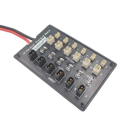 HobbyFly GNB27 and JST-PH 2.0 Connector 1S Lipo Battery Balance Parallel Charging Board Charger Board 6 Channel