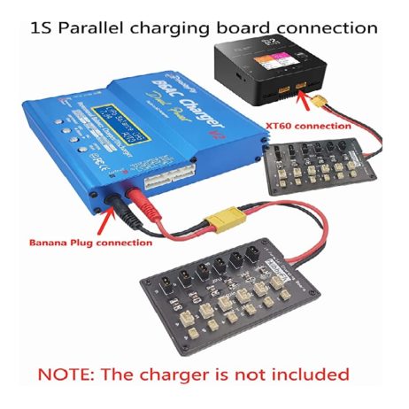 HobbyFly GNB27 and JST-PH 2.0 Connector 1S Lipo Battery Balance Parallel Charging Board Charger Board 6 Channel