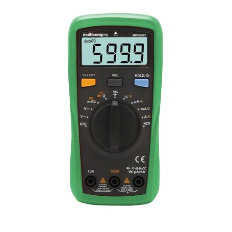 MULTICOMP PRO MP730007 Auto 10A 60V Handheld Digital Multimeter