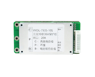 10S 36V 20A Lithium Ion Battery BMS PCB Balance Board with Cable