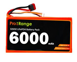 Pro-range IFR 32650 12.8V 6000mAh 3C 4S1P LiFePO4 Battery Pack