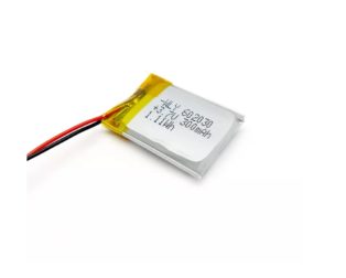 300 mAh 3.7V single cell Rechargeable LiPo Battery