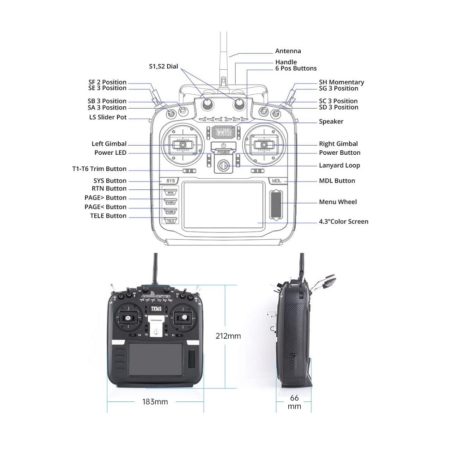 Radiomaster Radiomaster TX16S MKII HALL V4.0 ELRS Radio with RP1 ExpressLRS 2.4ghz Nano Receiver Drone Remote Control 52412 1 3