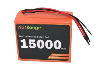 Pro-range NMC 21700 36V 15000mAh 3C 10S3P Li-Ion Battery Pack